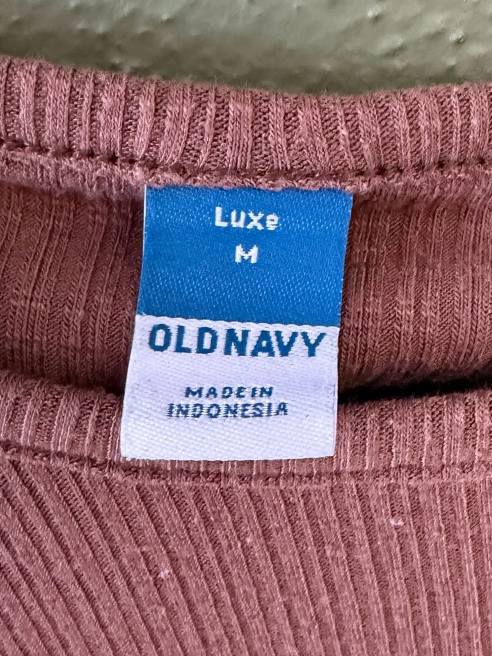 Old Navy Ribbed Short-Sleeve Tee in Dusty Rose - Picture 2 of 3